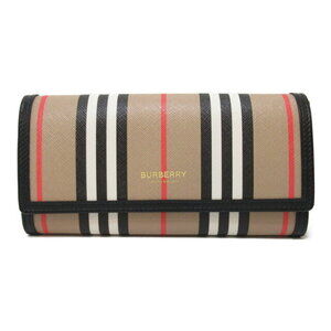 Burberry L zipper wallet canvas beige